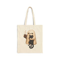 Meh Ghost and Black Cat - Canvas Tote