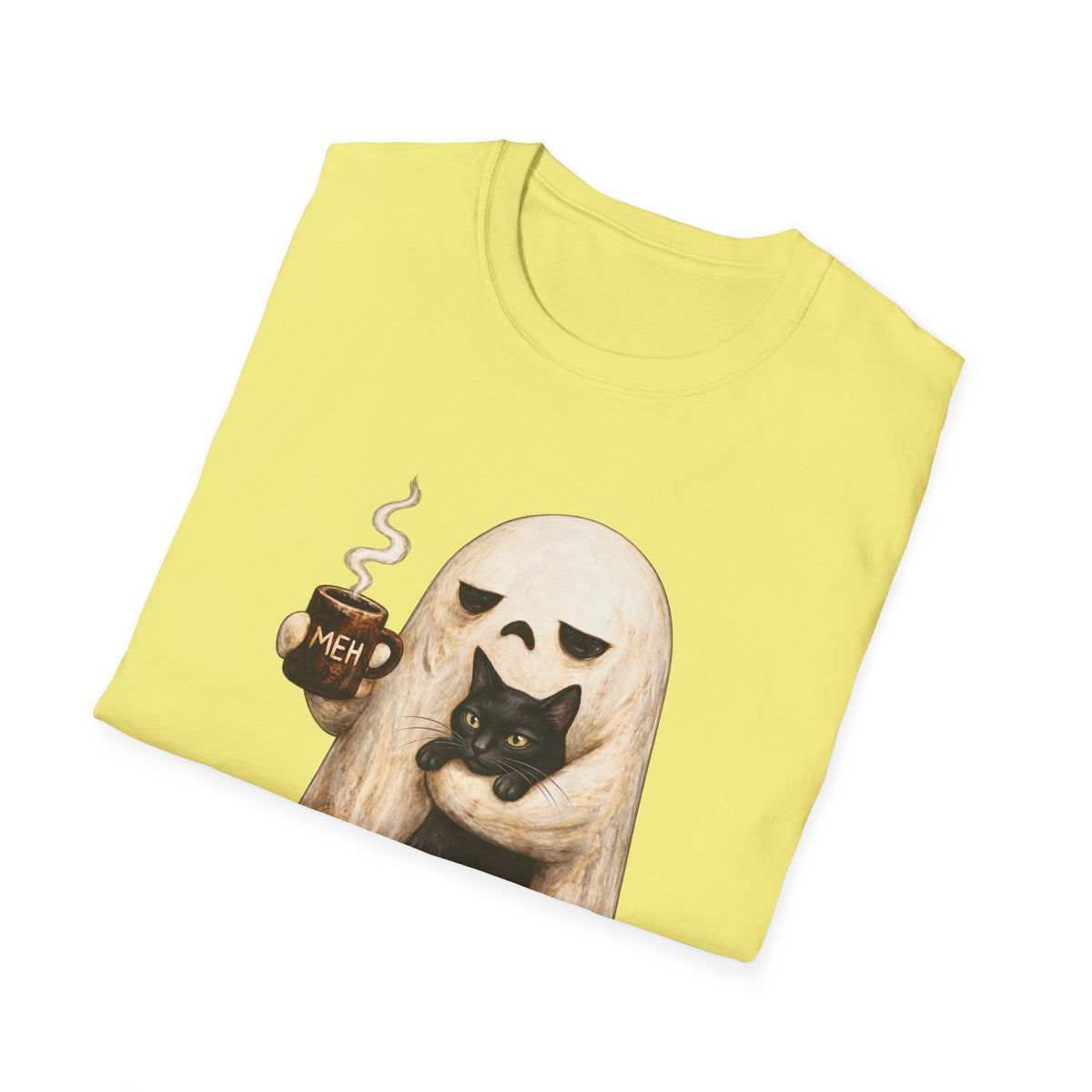 Meh Ghost and Black Cat - Classic Tee
