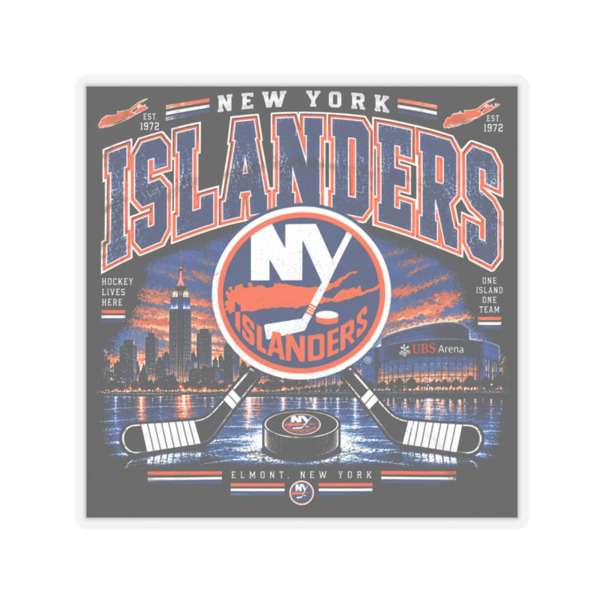 New York Islanders - Kiss-Cut Sticker