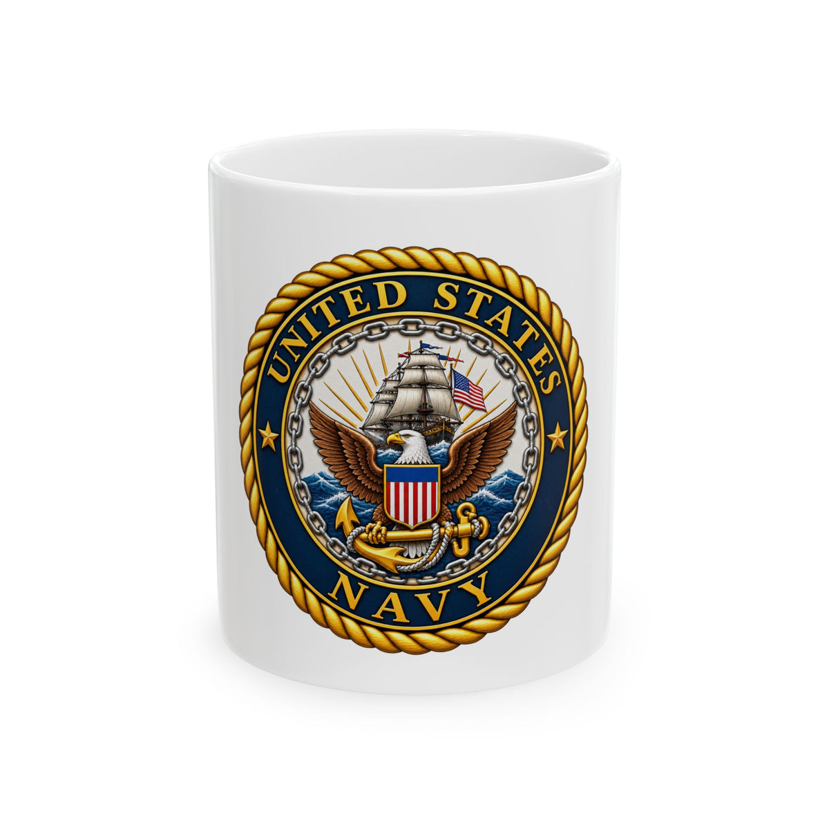 U.S. Navy Emblem - Ceramic Mug 11oz and 15oz