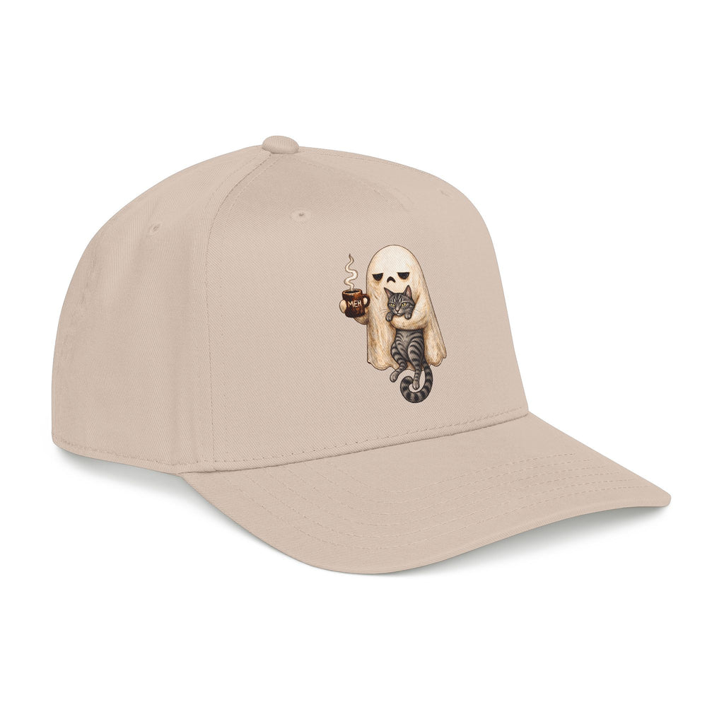 Meh Ghost and Gray Tabby Cat - OTTO Baseball Hat