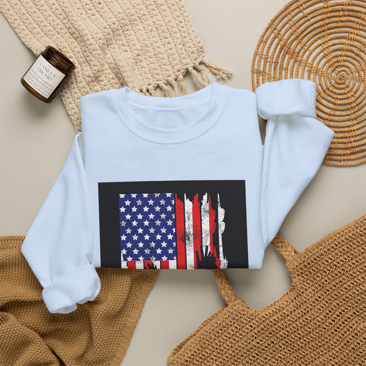 Old Glory Eagle - Crewneck Sweatshirt