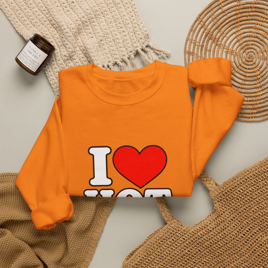 I Love Hot Dads - Crewneck Sweatshirt