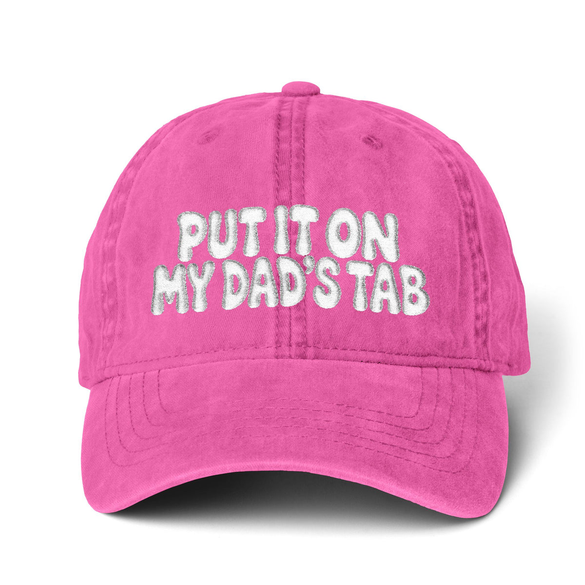 Women's Pigment-Dyed Cap with Fashion Undervisor (Embroidery)