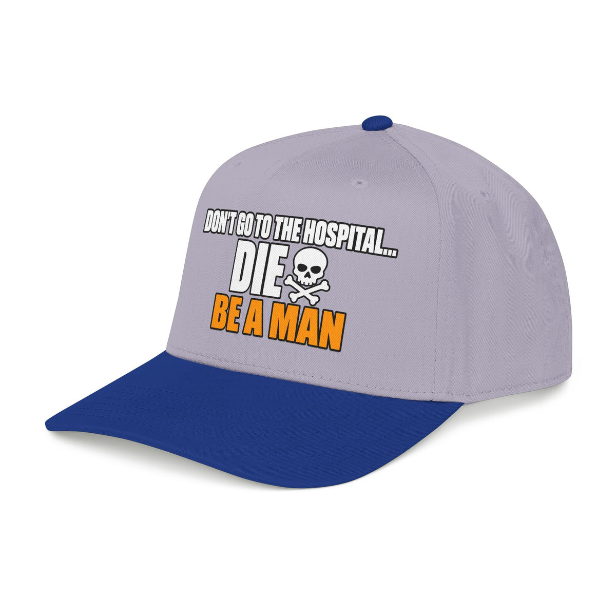 Dont Go to the Hospital - White Outlined - OTTO Baseball Hat