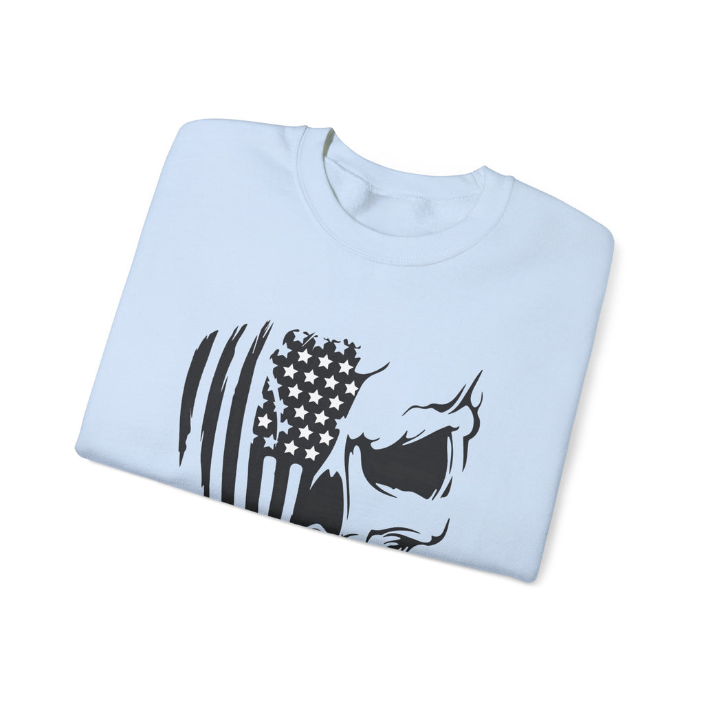 Stars, Stripes & Skulls - Crewneck Sweatshirt