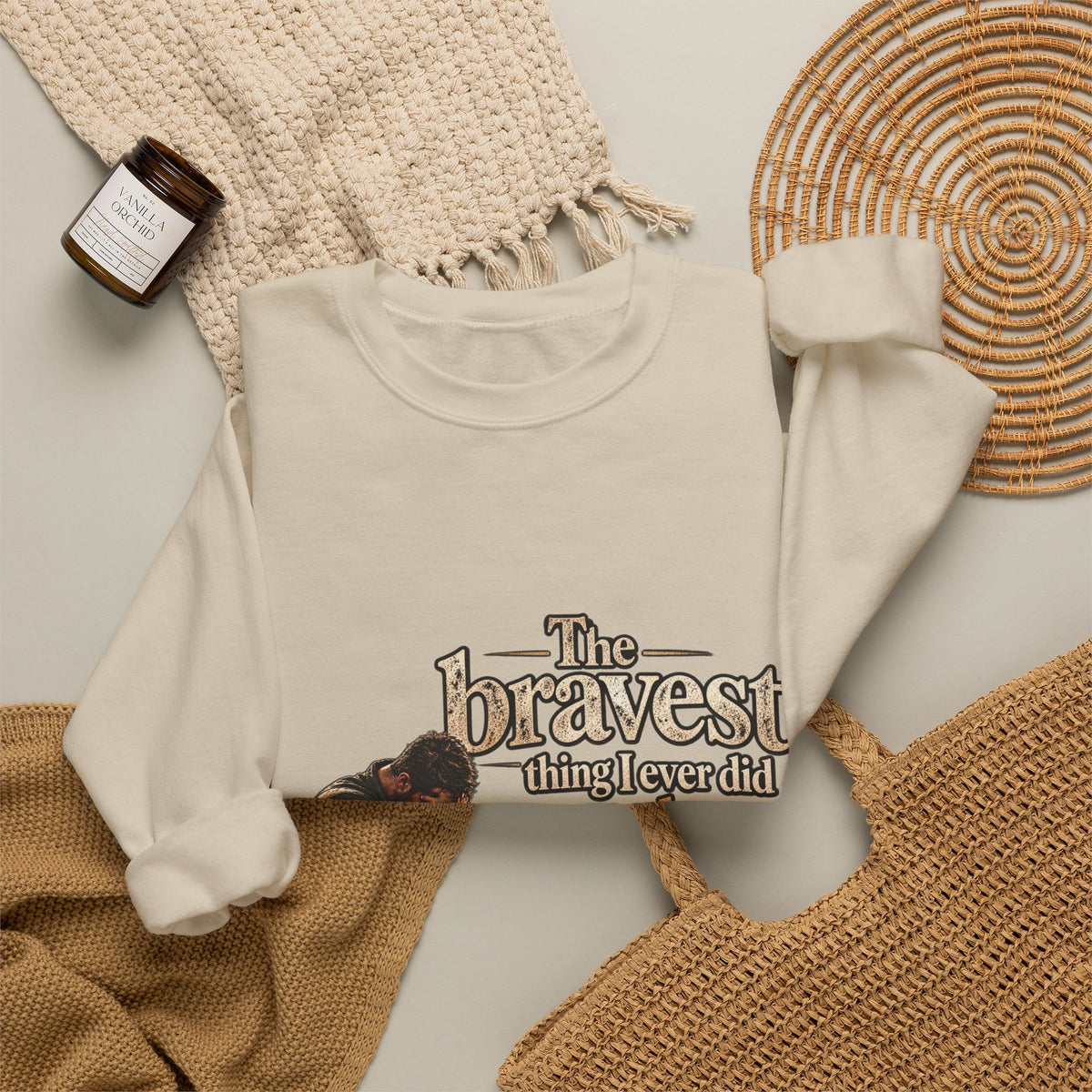 The Bravest Thing I Ever Did Was Keep Living - Crewneck Sweatshirt