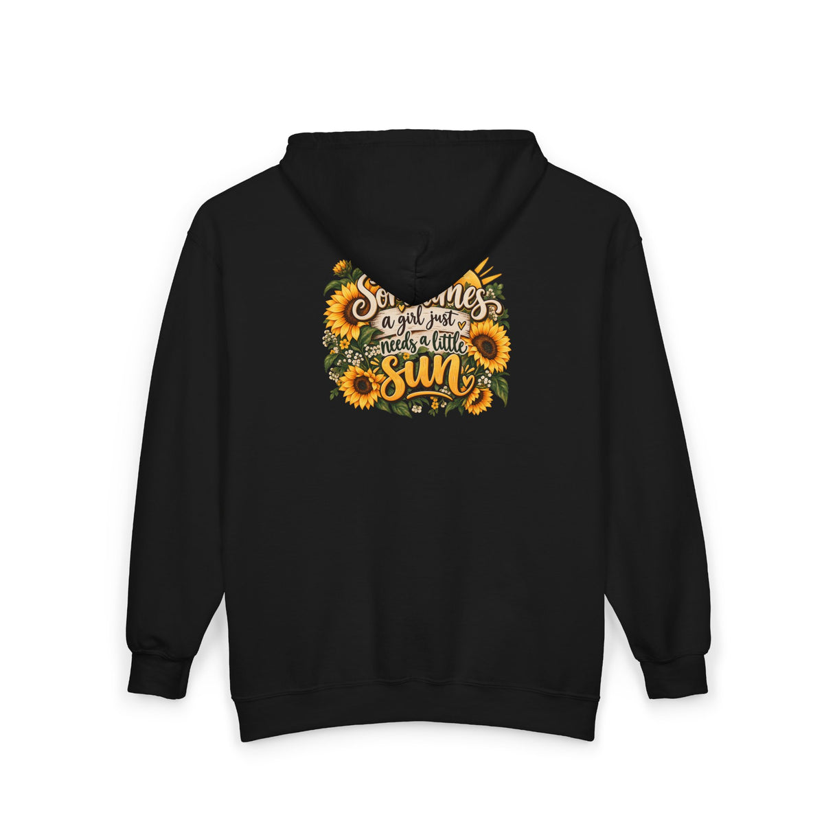 Sunshine Motivation Tee - Full-Zip Hooded Sweatshirt
