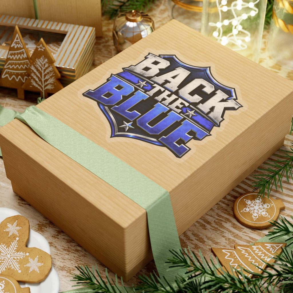 Back the Blue Shield - Kiss-Cut Sticker