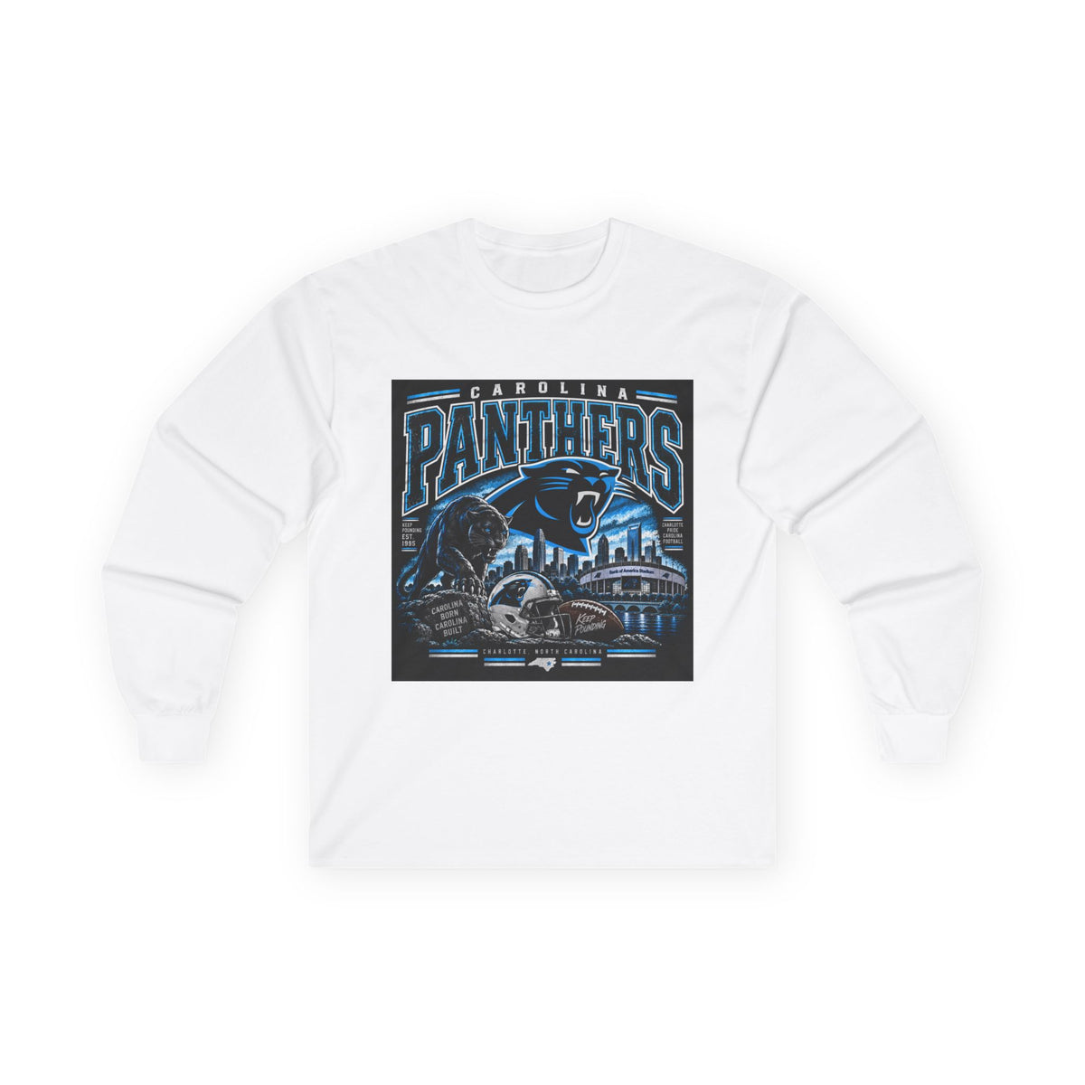 Carolina Panthers Keep Pounding - Unisex Ultra Cotton Long Sleeve Tee