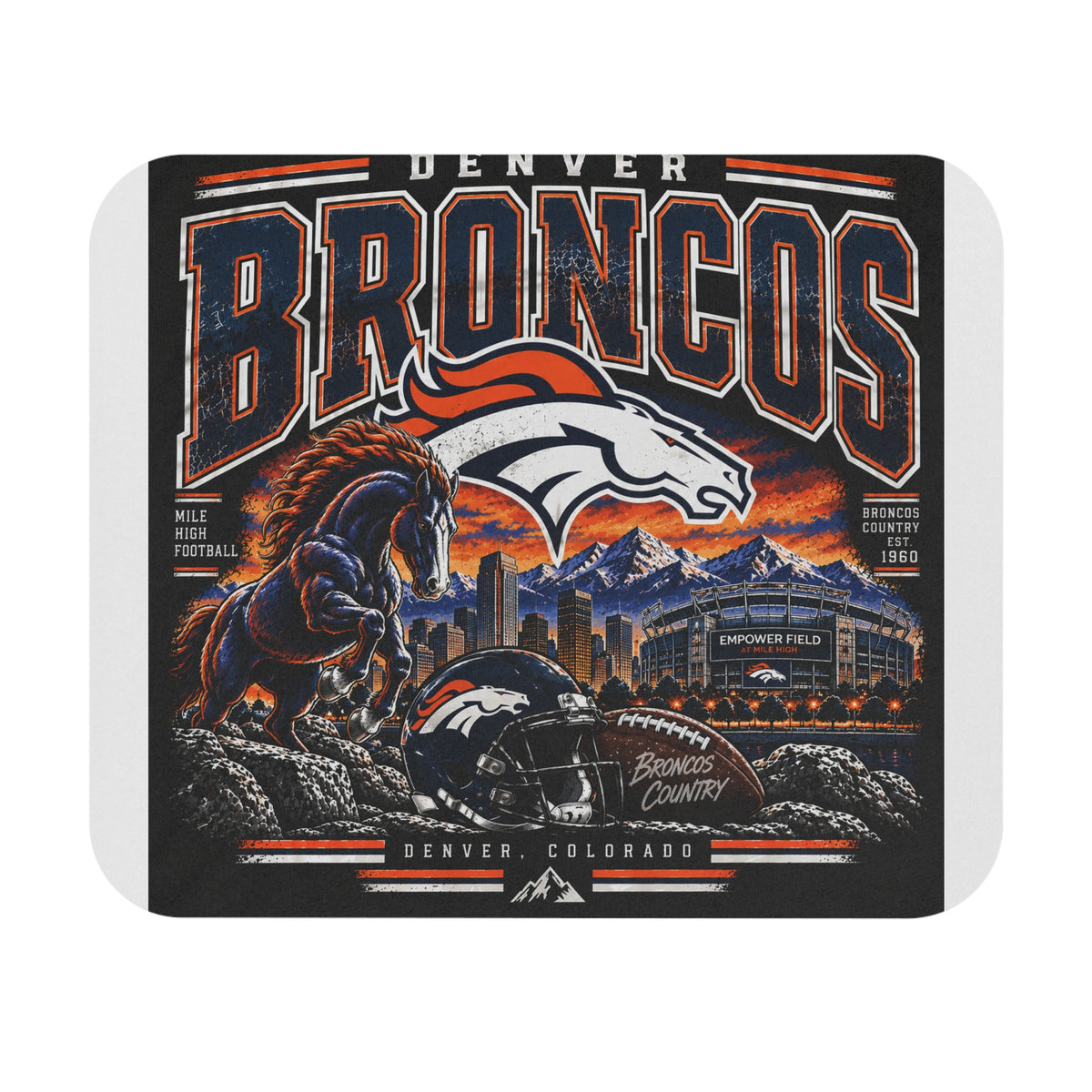 Denver Broncos Mile High Pride - Mouse Pad