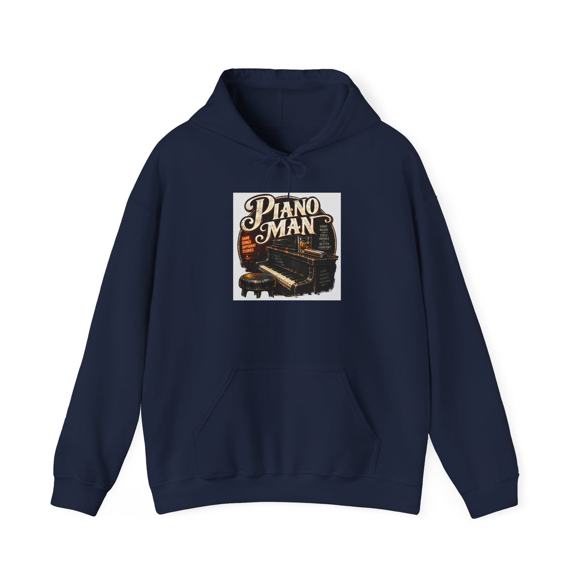 Piano Man Retro Bar - Hoodie