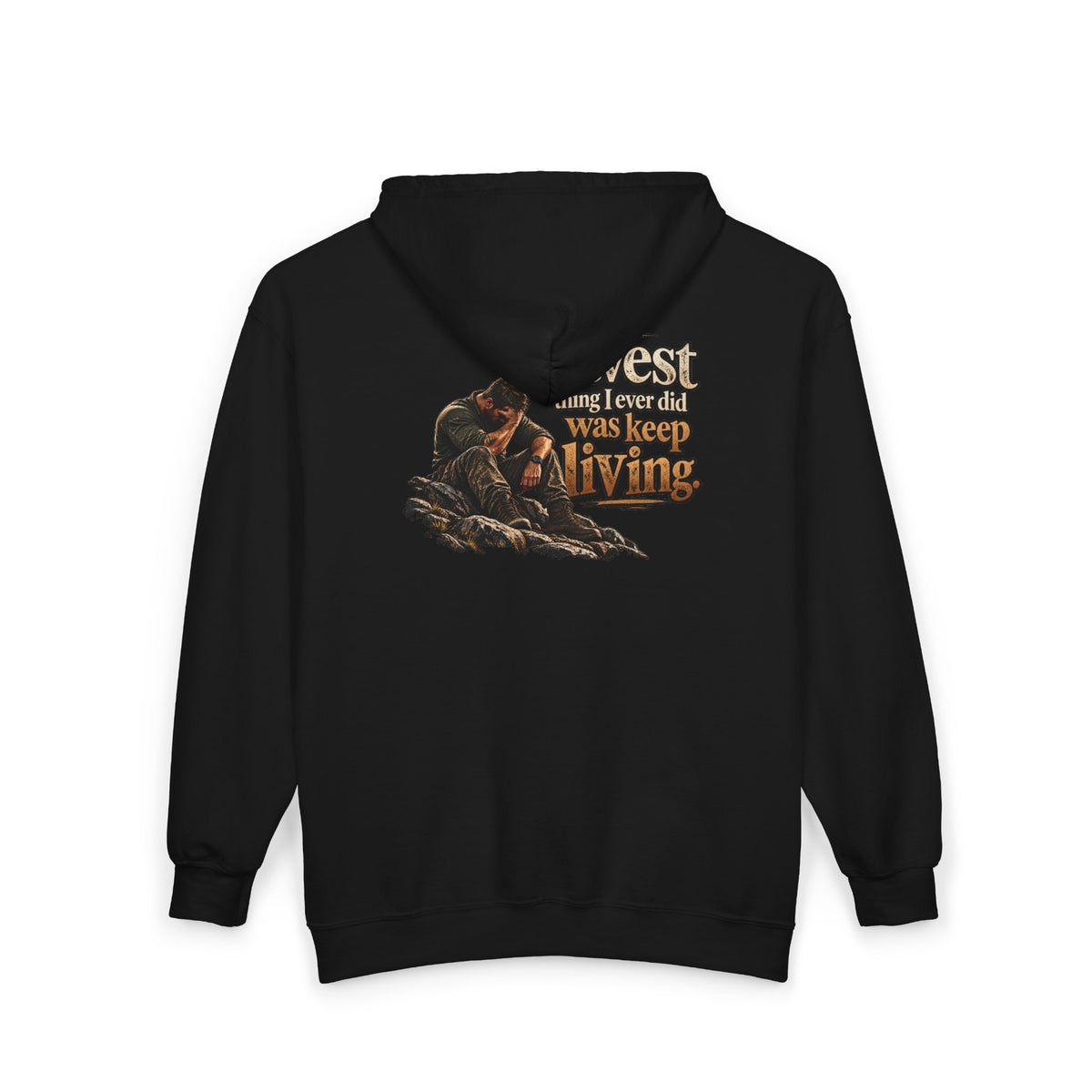The Bravest Thing I Ever Did Was Keep Living - Full-Zip Hooded Sweatshirt