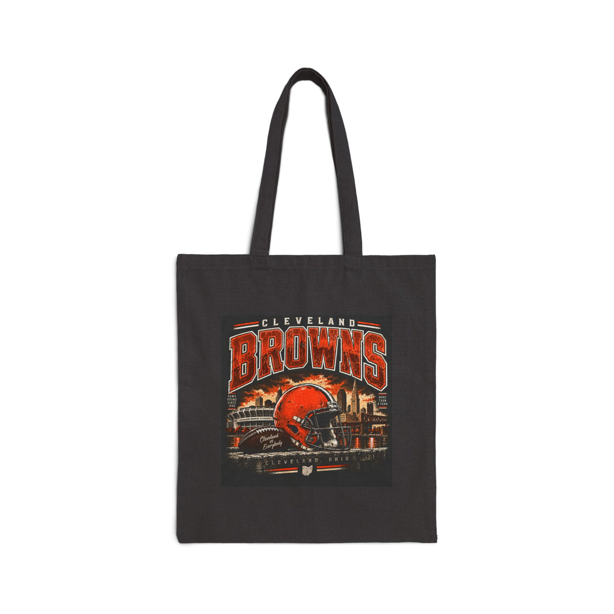 Cleveland Browns Skyline - Canvas Tote