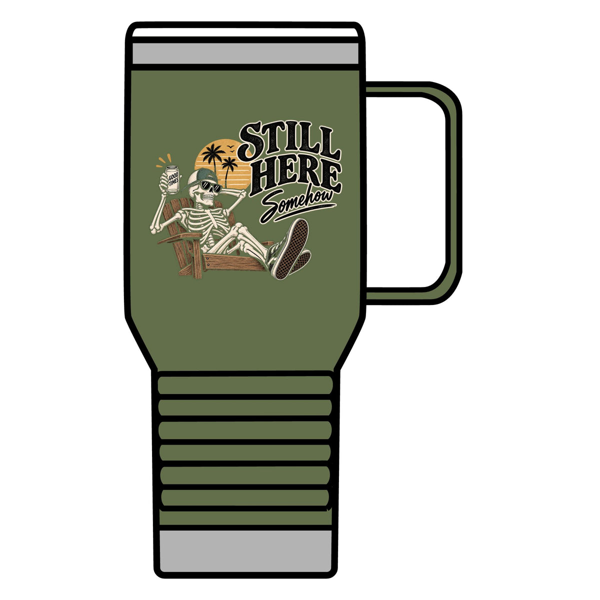 Still Here Somehow - 20oz Insulated Mug