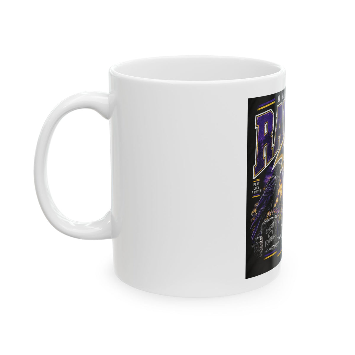 Baltimore Ravens Skyline Tee - Ceramic Mug 11oz and 15oz