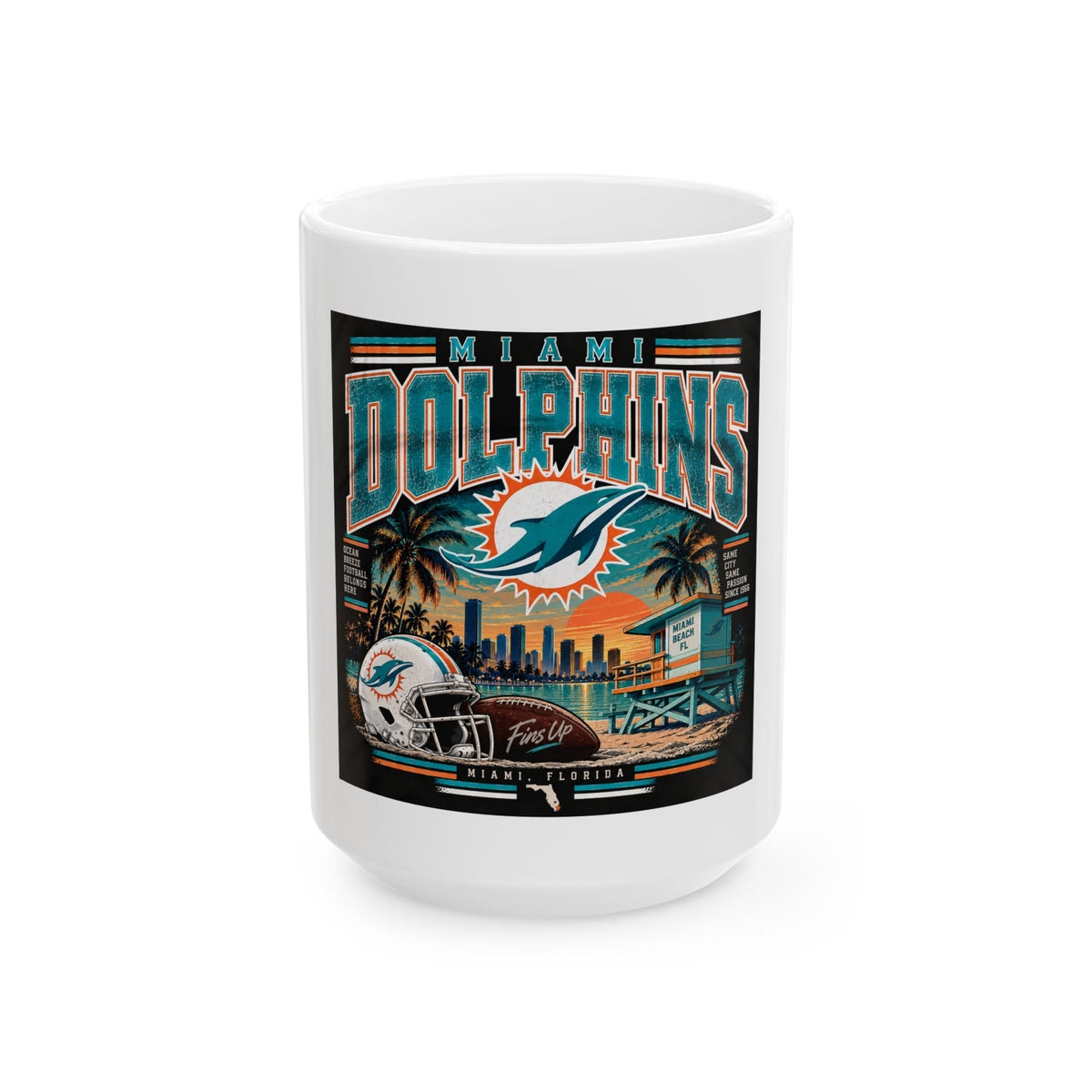 Miami Dolphins Paradise - Ceramic Mug 11oz and 15oz