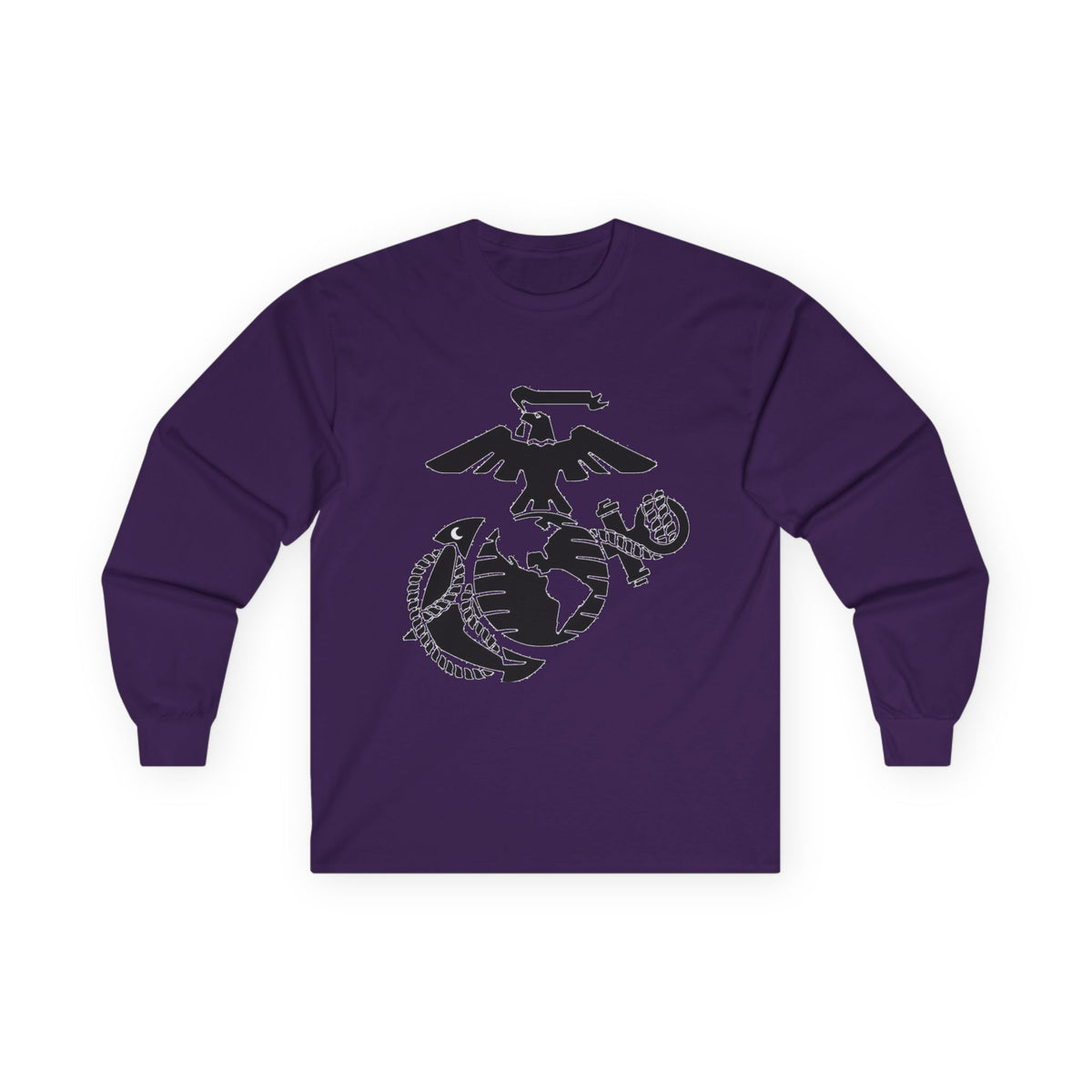 Eagle, Globe & Anchor Emblem - Unisex Ultra Cotton Long Sleeve Tee