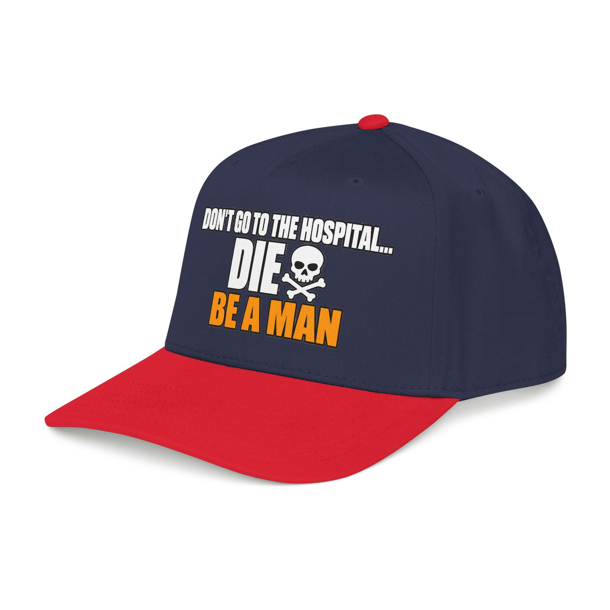 Dont Go to the Hospital - White Outlined - OTTO Baseball Hat