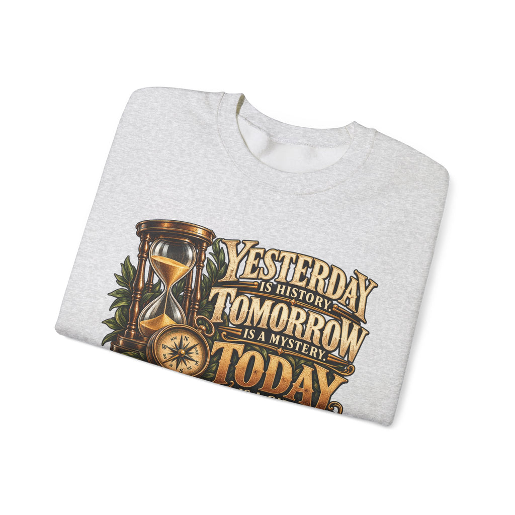 Yesterday Tomorrow Today - Transparent - Crewneck Sweatshirt