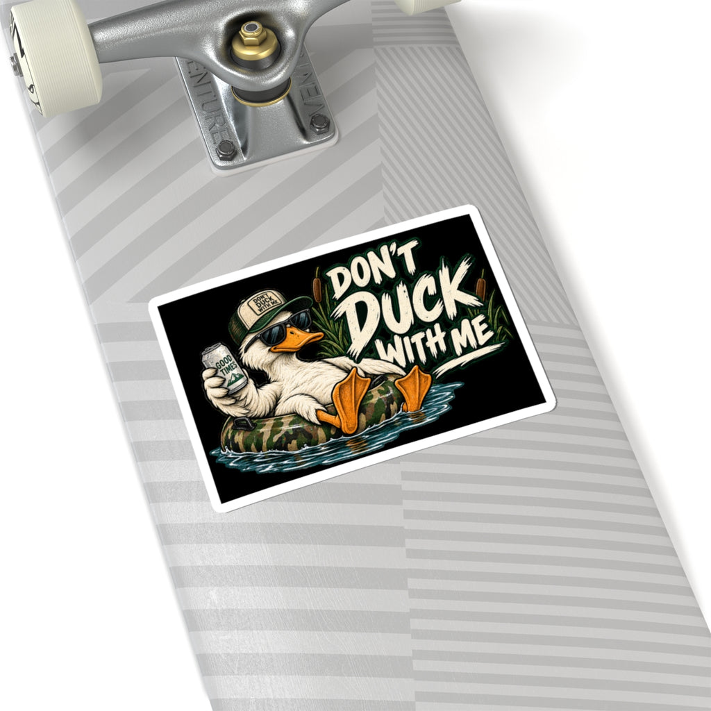 Duck With Me Camo - Kiss-Cut Sticker
