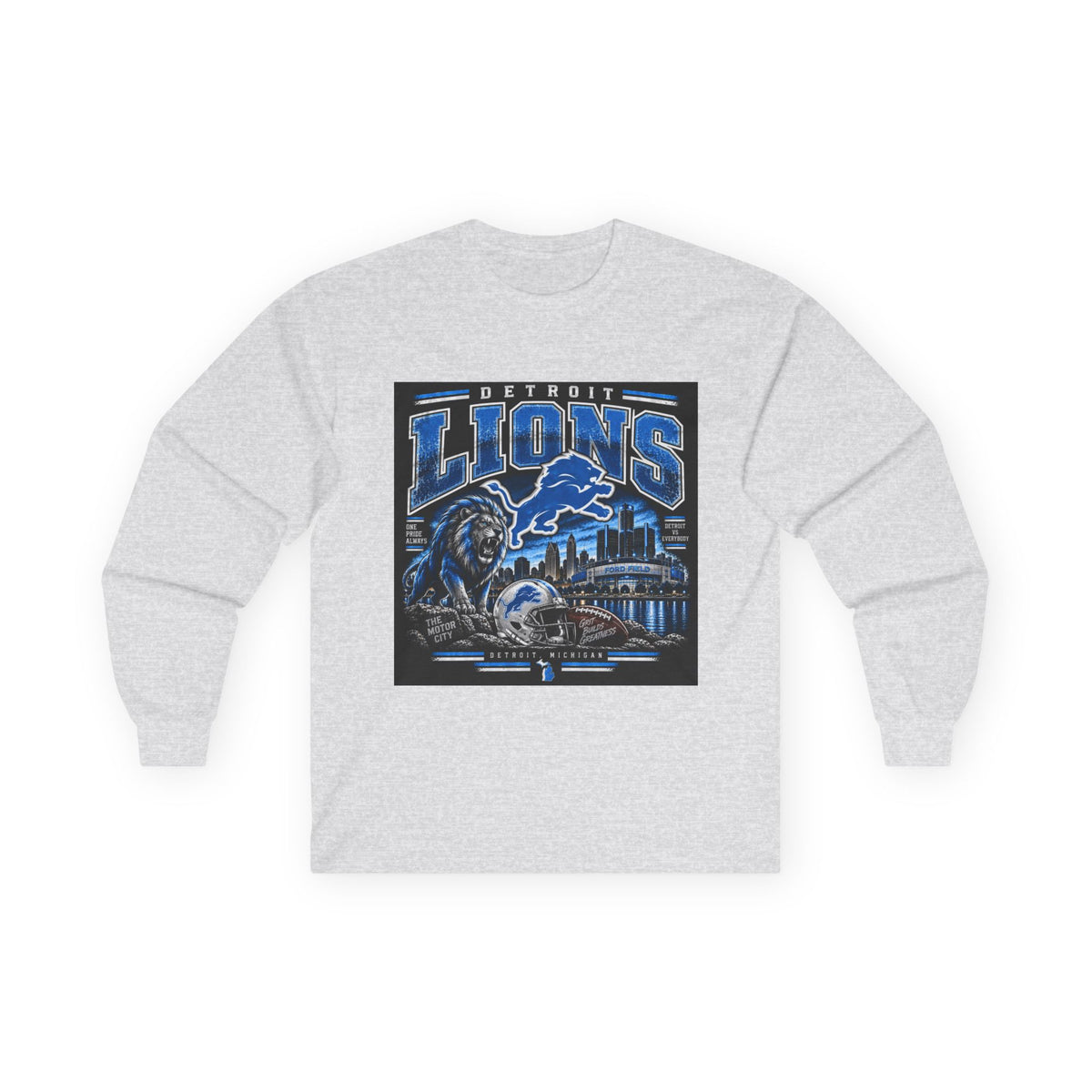 Detroit Lions Grit - Unisex Ultra Cotton Long Sleeve Tee