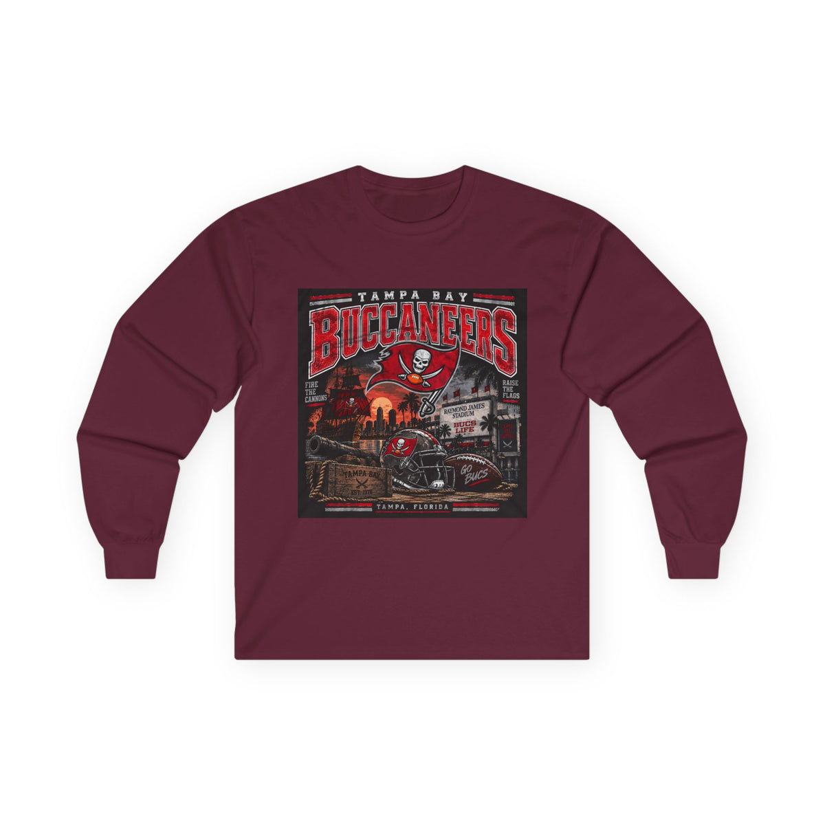 Tampa Bay Buccaneers Pirate Heritage - Unisex Ultra Cotton Long Sleeve Tee