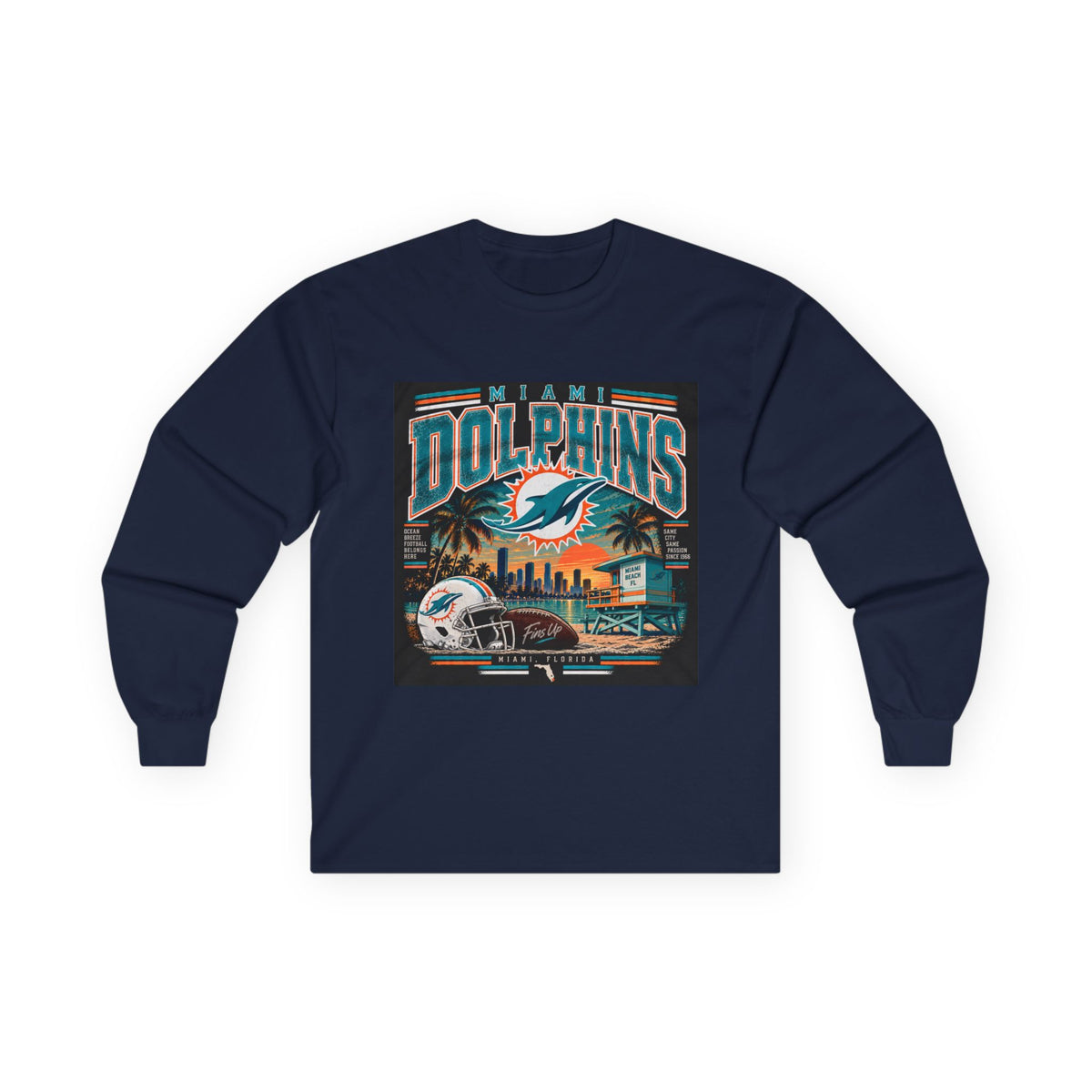 Miami Dolphins Paradise - Unisex Ultra Cotton Long Sleeve Tee