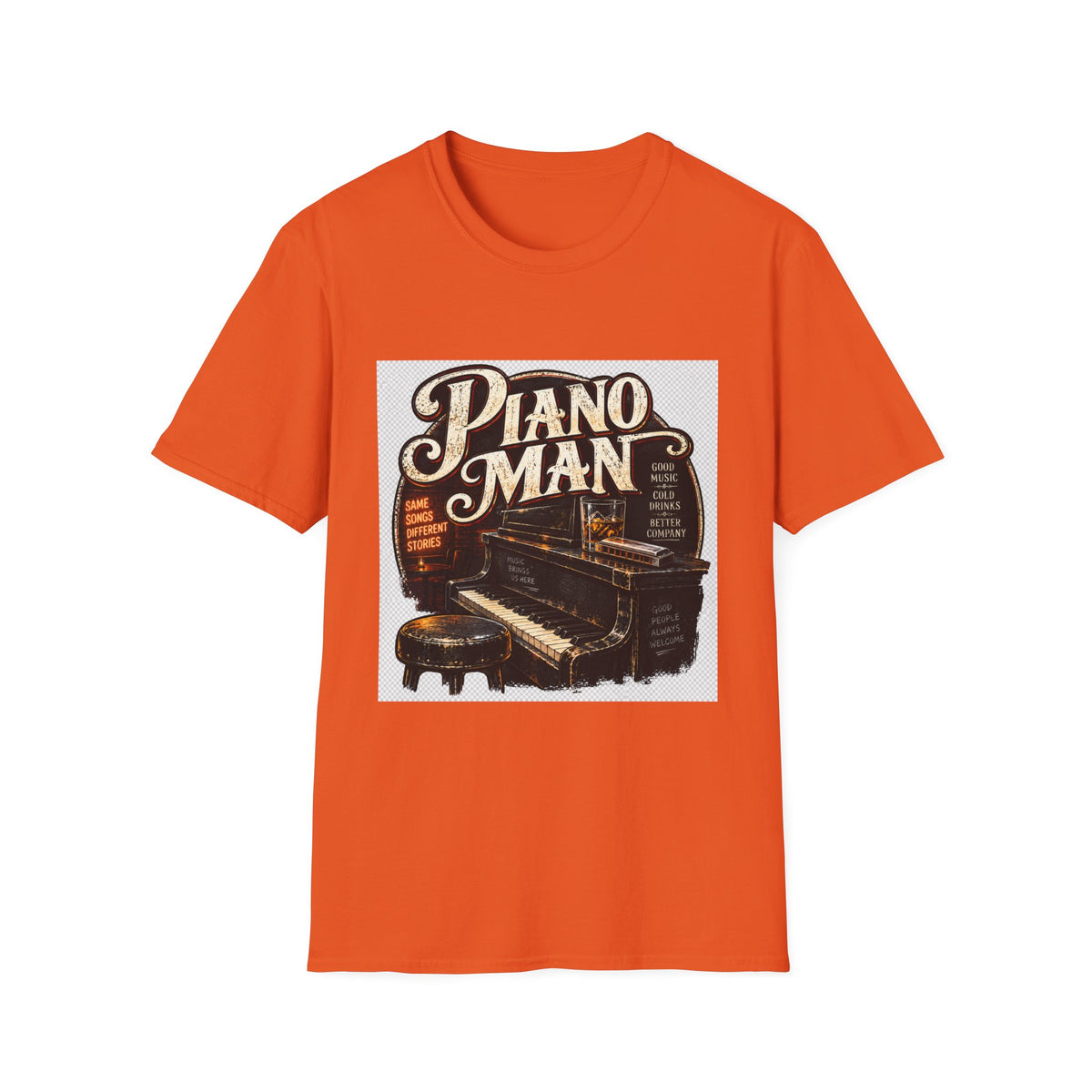 Piano Man Retro Bar - Classic Tee