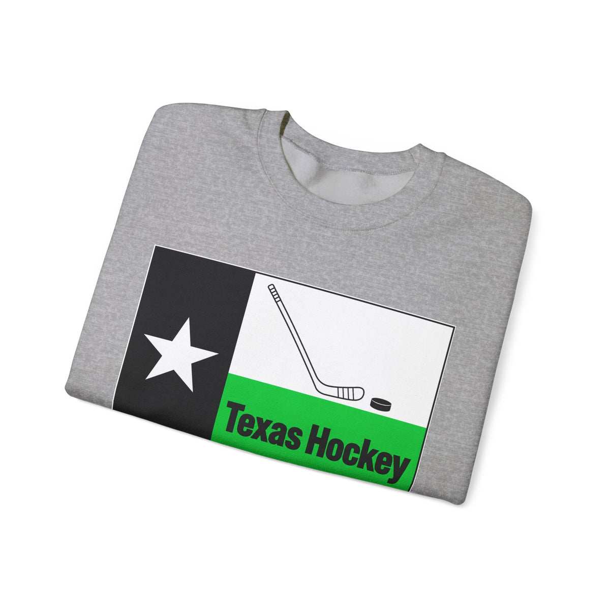 Texas Hockey Flag - Crewneck Sweatshirt