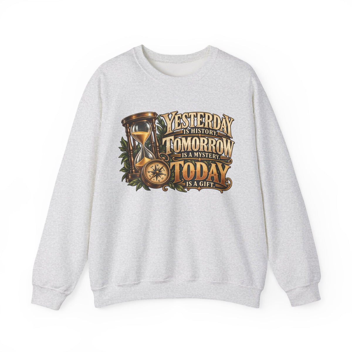Yesterday Tomorrow Today - Transparent - Crewneck Sweatshirt