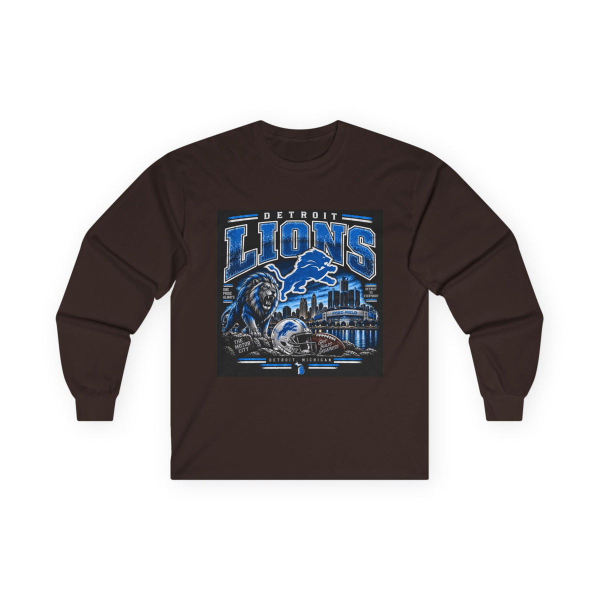 Detroit Lions Grit - Unisex Ultra Cotton Long Sleeve Tee