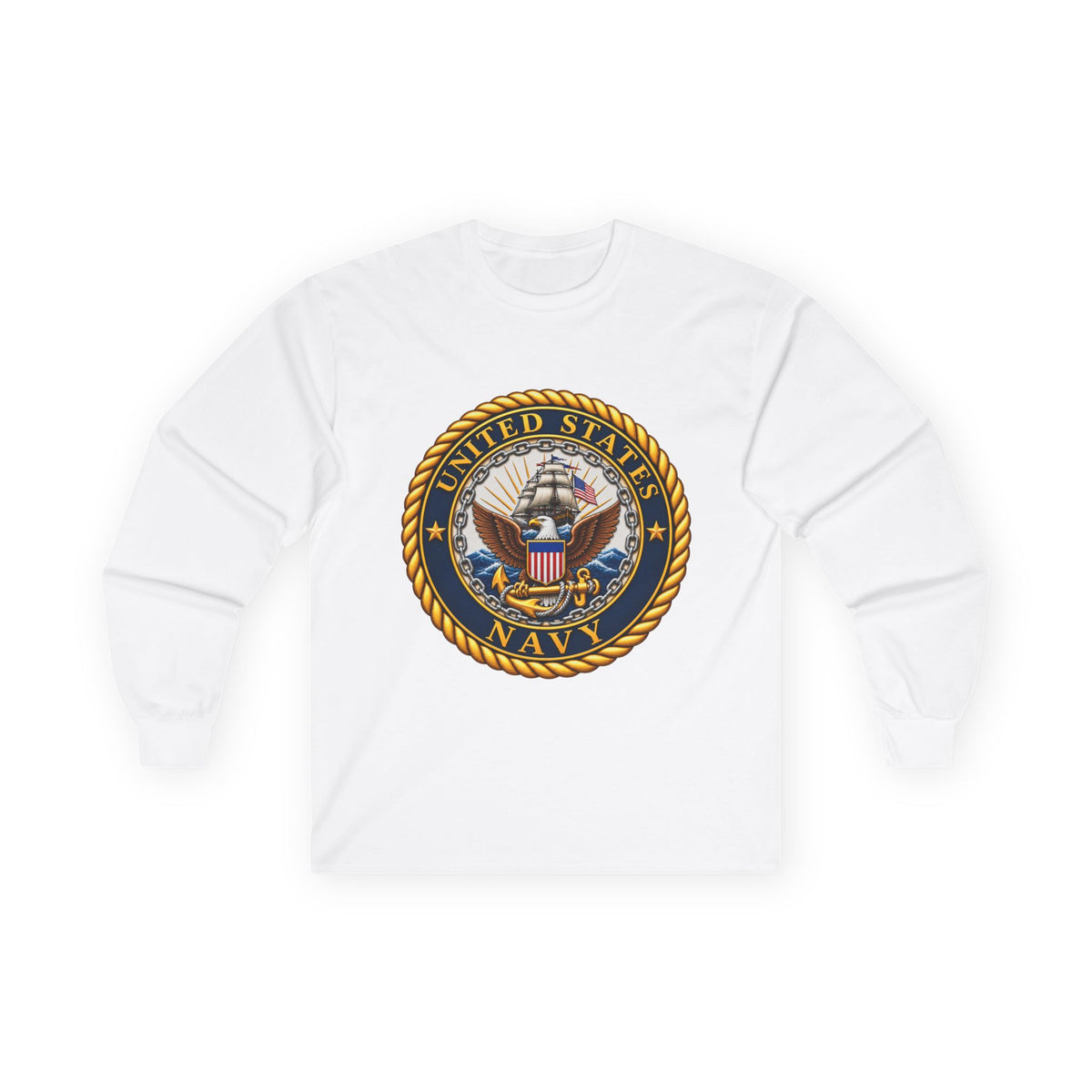 U.S. Navy Emblem - Unisex Ultra Cotton Long Sleeve Tee