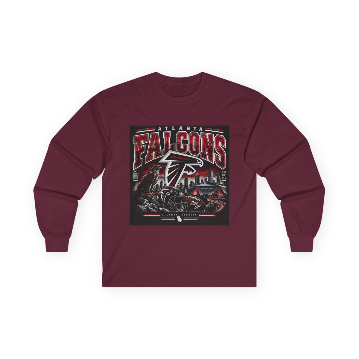 Atlanta Falcons Rise Up - Unisex Ultra Cotton Long Sleeve Tee