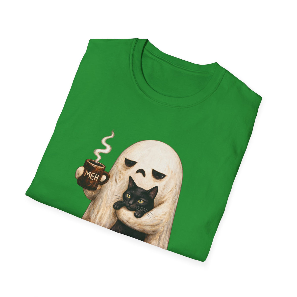 Meh Ghost and Black Cat - Classic Tee