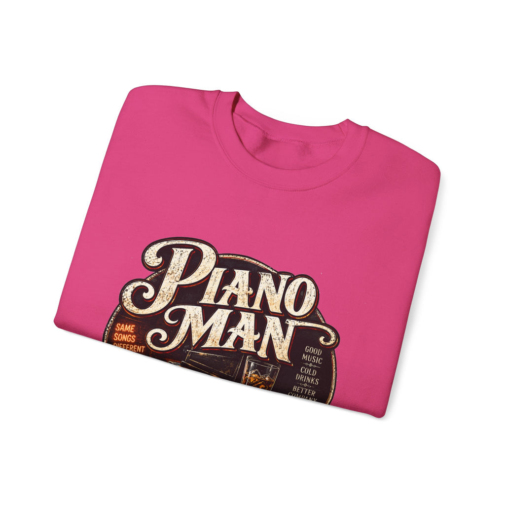 Piano Man Retro Bar - Crewneck Sweatshirt
