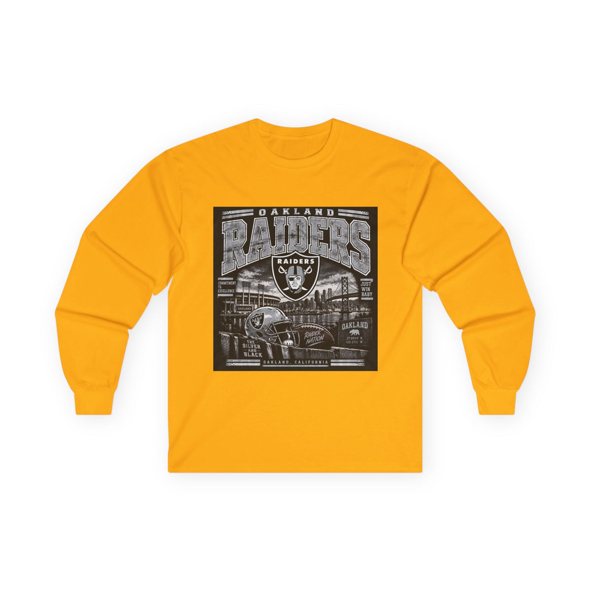 Oakland Raiders Black Heritage - Unisex Ultra Cotton Long Sleeve Tee