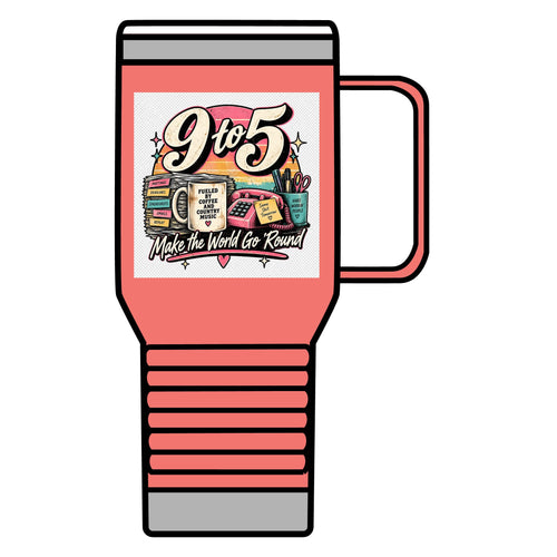 9to5 Make the World Go Round - 20oz Insulated Mug