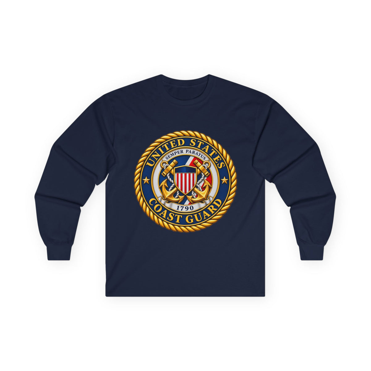 U.S. Coast Guard Emblem - Unisex Ultra Cotton Long Sleeve Tee