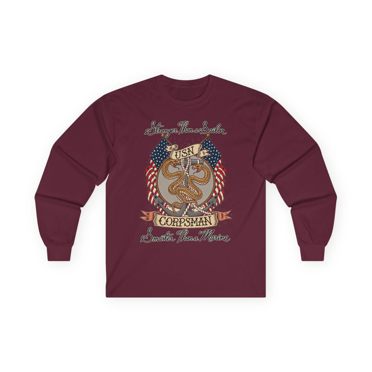Corpsman Pride Crest - Unisex Ultra Cotton Long Sleeve Tee