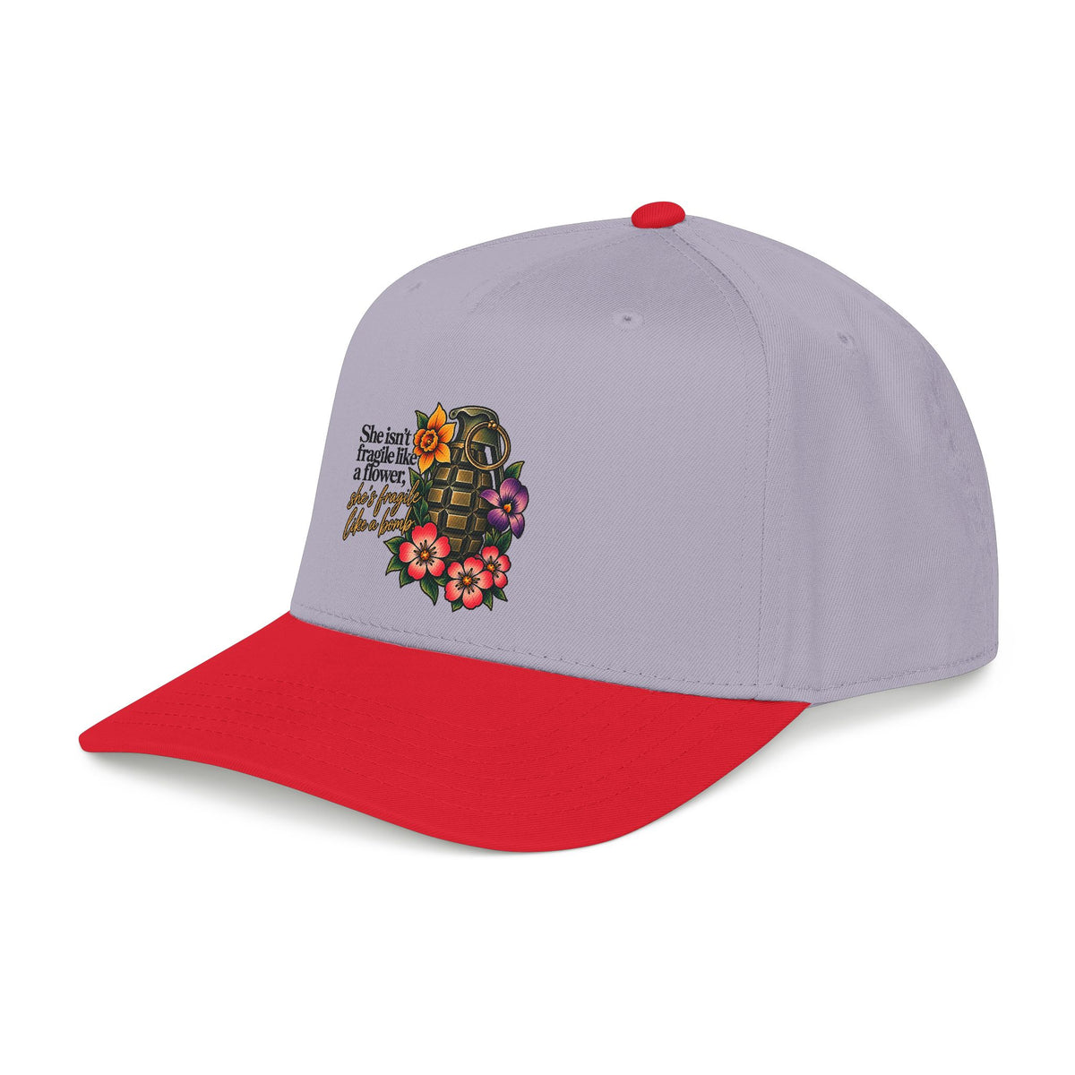 Fragile Like a Bomb - Floral Grenade - OTTO Baseball Hat