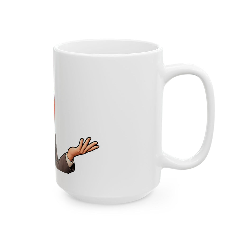 Pumpkin Head Office Cartoon - Ceramic Mug 11oz and 15oz