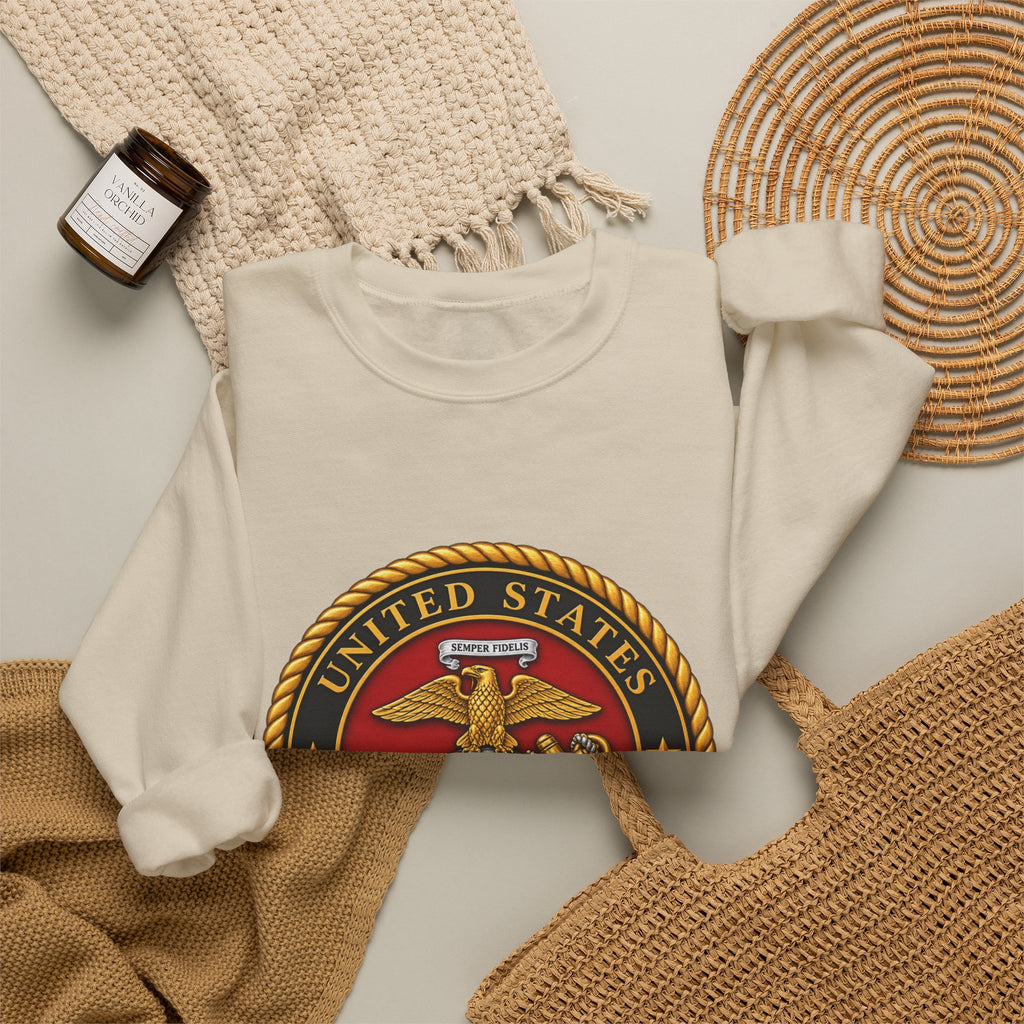 U.S. Marine Corps Emblem - Crewneck Sweatshirt