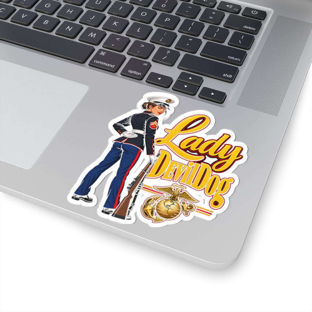 Lady Devil Dog - Kiss-Cut Sticker