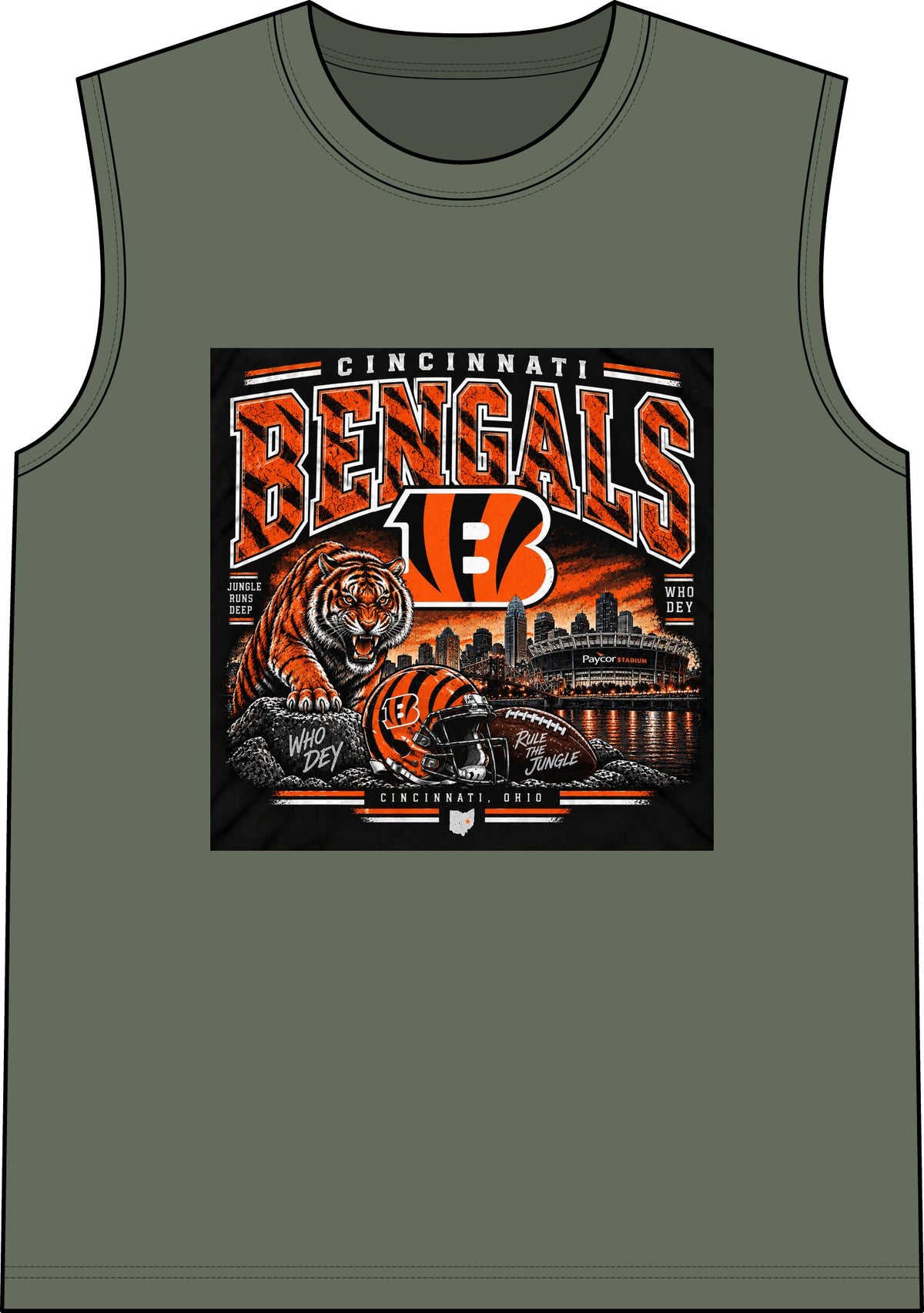 Cincinnati Bengals Jungle Reign - Classic Tank