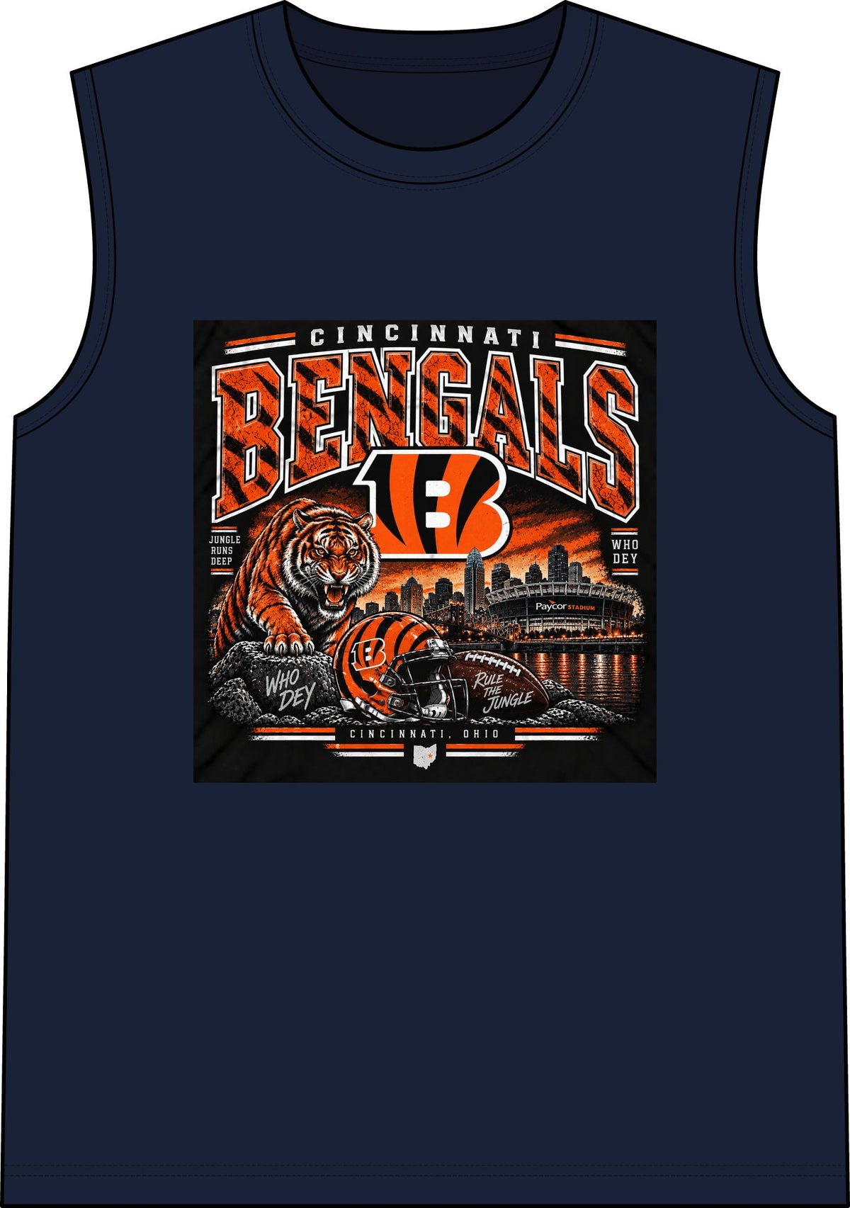Cincinnati Bengals Jungle Reign - Classic Tank