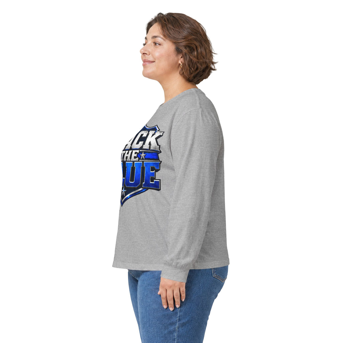 Back the Blue Shield - Unisex Ultra Cotton Long Sleeve Tee
