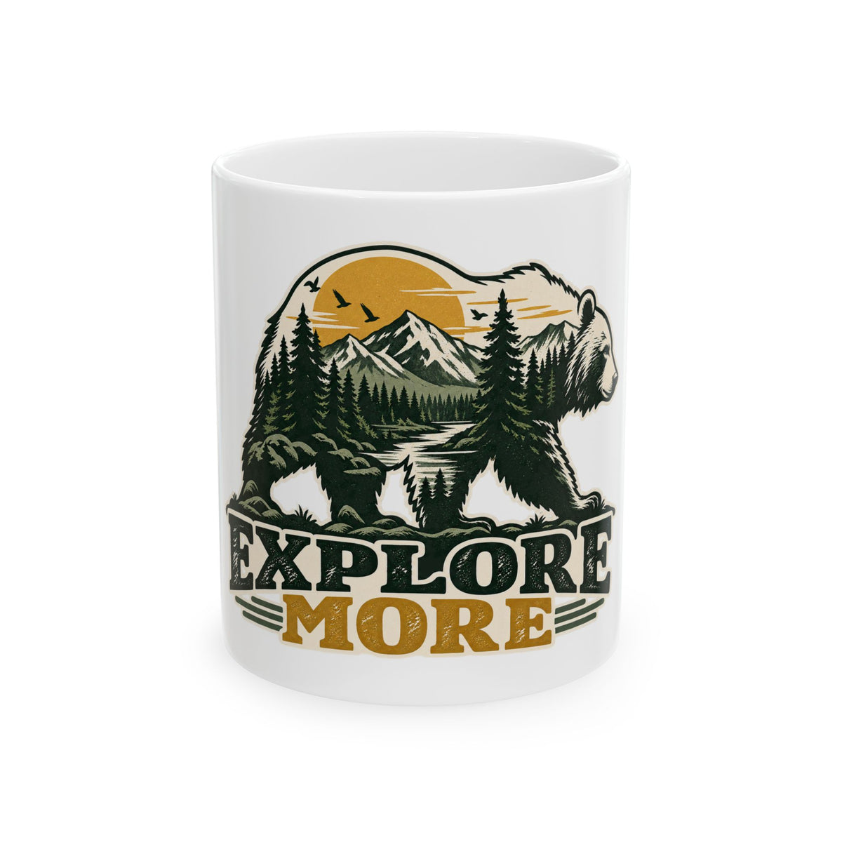 Explore More Bear - Ceramic Mug 11oz and 15oz