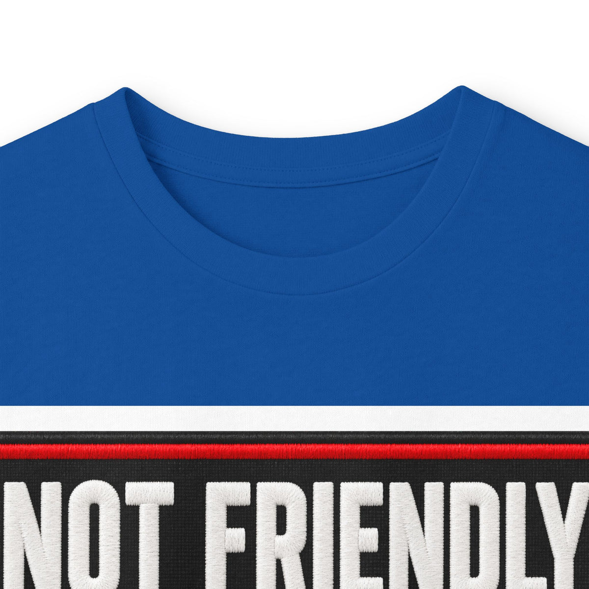 Not Friendly - Service Dog Patch - Unisex Ultra Cotton Long Sleeve Tee