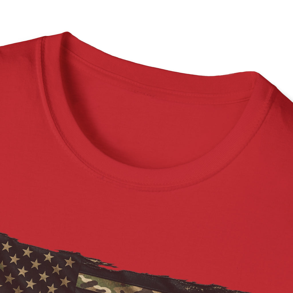 Black and Multicam American Flag - Classic Tee